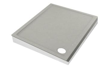 Preview: Duschtasse Grau Steinoptik Styroporträger Duschwanne Cement Stone DIN 51097 A